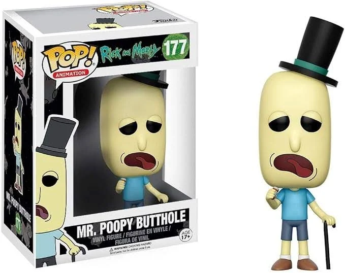 Funko Pop Mr. Poppy Buthole #177 - Vaulted Rick And Morty #177 - Produto Original