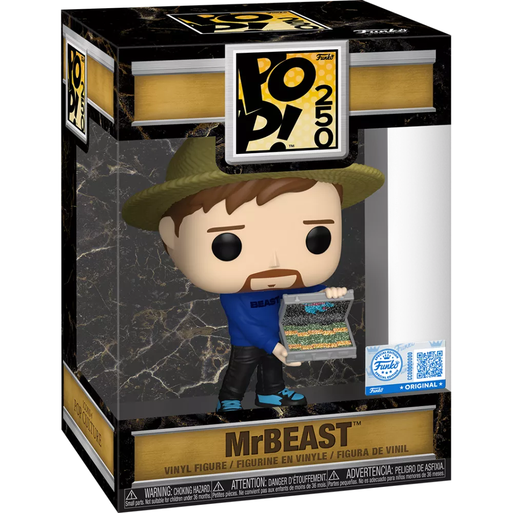 Funko Pop Mr Beast Diamond Exclusive Pop 250 Celebration #00 - Produto Original