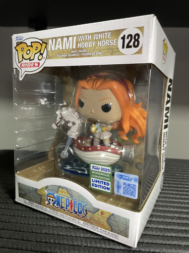 Funko Pop Nami With White Hobby Horse Ride - Exclusivo One Piece #128 - Produto Original