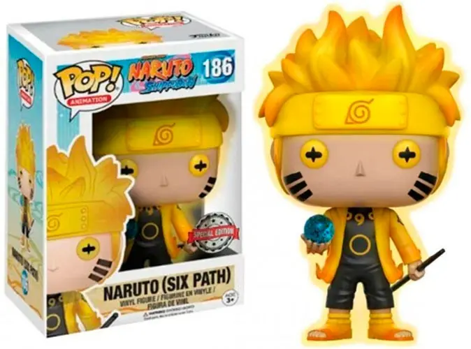 Funko Pop Naruto Six Path #186  Exclusive Glow In The Dark - Naruto #186 - Produto Original