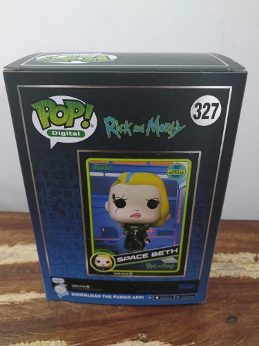 Action Figures Funko Pop Nft Rick And Morty Space Beth 327 5.000 Pçs - Rick And Morty - #