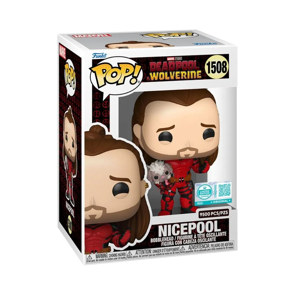 Funko Pop Nicepool Limited Edition Supreme - Marvel Deadpool & Wolverine - #1508