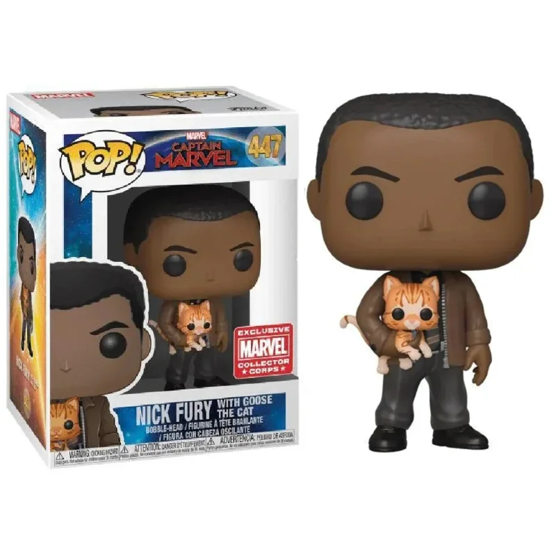 Funko Pop Nick Fury With Goose The Cat... - Marvel  #447