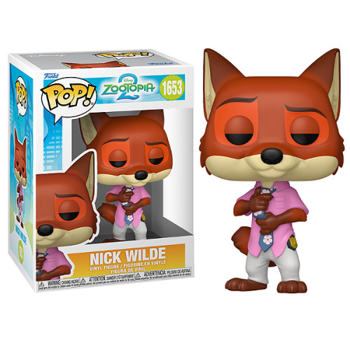Funko Pop Nick Wilde Disney Zootopia 2 #1653 - Produto Original
