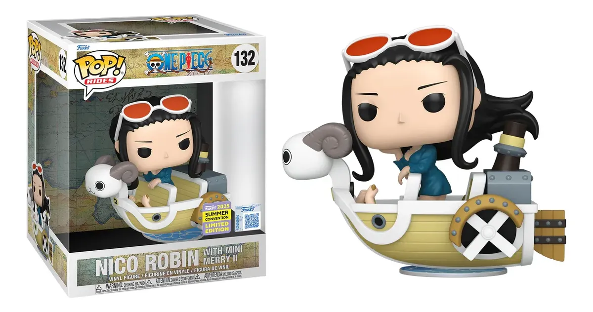 Funko Pop Nico Robin With Mini Merry Ii #132 One Piece #2021 - Produto Original