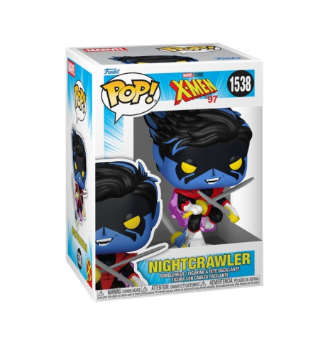 Funko Pop Nightcrawler #1538 - Caixa Com Adesivo De Importador Marvel Studios X-Men '97 #1538 - Produto Original