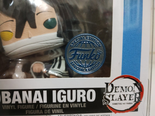 Funko Pop Obanai Iguro (acompanha Protetor) #1395 Demon Slayer #18 - Produto Original