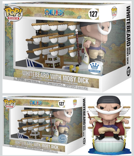 Funko Pop One Piece Barba Branca Com Moby Dick 127 - One Piece - #127