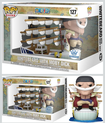 Funko Pop One Piece Barba Branca Com Moby Dick 127 - One Piece - #127