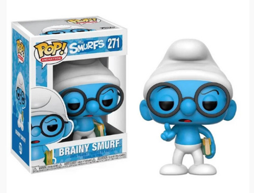 Funko Pop Original Smurfs - Brainy Smurf #271 Funko POP! #0 - Produto Original