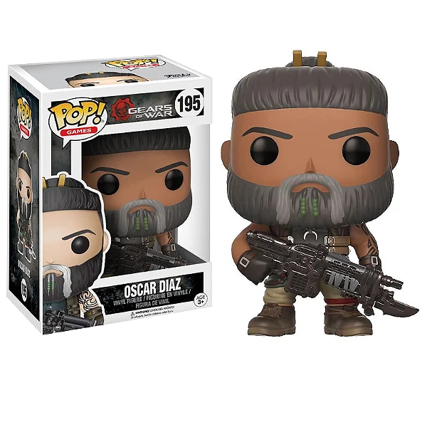 Funko Pop Oscar Diaz Gears Of War #195 - Produto Original