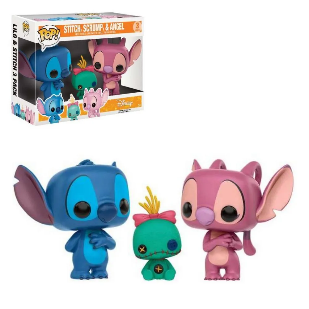 Funko Pop Stitch, Scrump & Angel (3 Pack) - Hot Topic Exclusive - Vaulted - Lilo & Stitch - #3