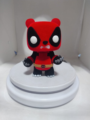 Funko Pop Pandapool Chase Flocked Hot Topic Exclusivo (com detalhe e sem caixa) Marvel Deadpool #328 - Produto Original