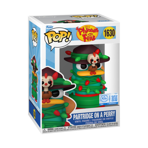 Funko Pop Partridge On A Perry Exclusivo Disney Phineas And Ferb #1630 - Produto Original