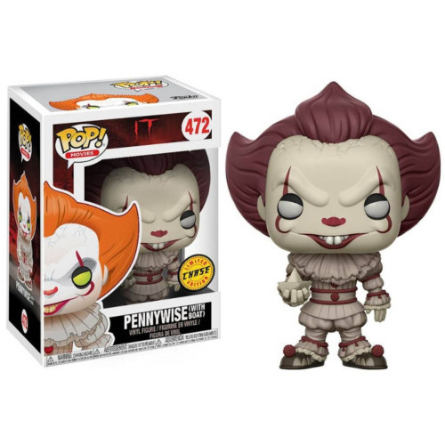 Funko Pop Pennywise With Boat - Chase - Caixa Amassada IT A Coisa #472 - Produto Original