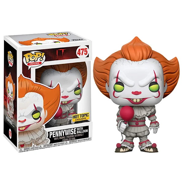 Funko Pop Pennywise with Balloon Hot Topic Exclusive-IT: A Coisa-475