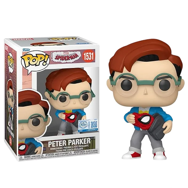 Funko Pop Peter Parker Exclusive-Marvel Your Friendly Neighborhood Spider-Man-1531