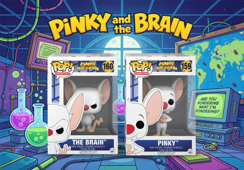 Funko Pop Pink And The Brain-Set-159