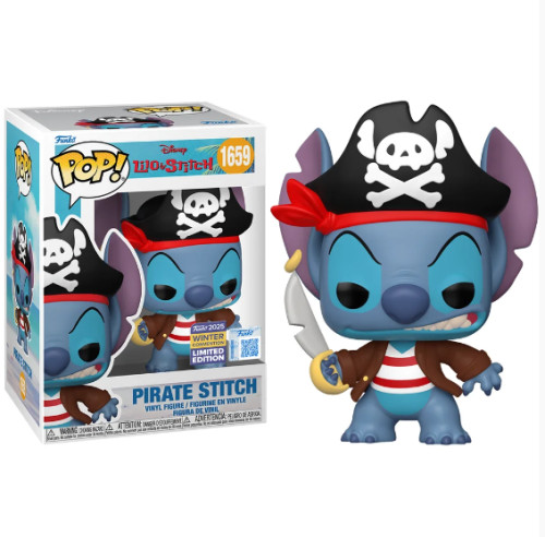 Funko Pop Pirate Stitch 2025 Winter Convention Lilo & Stitch #1659 - Produto Original