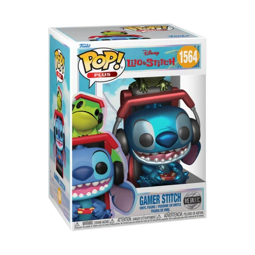 Funko Pop Plus Gamer Stitch Metallic-Lilo & Stitch-1564