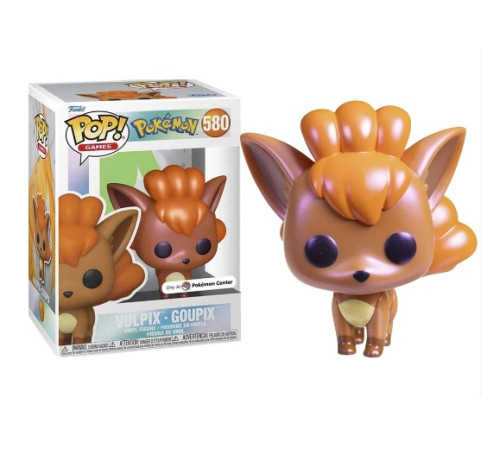 Funko Pop Pokemon Vulpix 580 Exclusivo Pearlescent Original Pokemon #580 - Produto Original