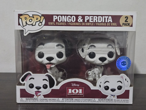 Funko Pop Pongo & Perdita Caixa com Detalhes 2-Pack 101 Dalmátas-101 Dalmatians-2