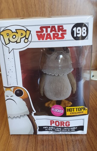 Funko Pop Porg Flocked - #198 - Star Wars Hot Topic-Stars Wars-198