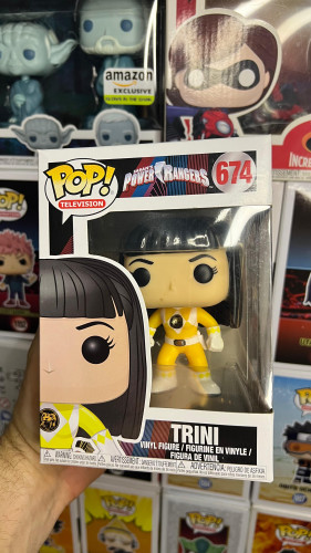 Funko Pop Power Rangers Amarela  674-Power Rangers 25th-674