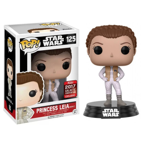Funko Pop Princess Leia Hoth Galactic Convention Disney Star Wars #125 - Produto Original