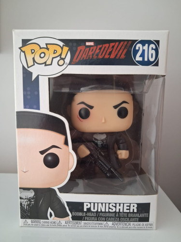 Funko Pop Punisher - Vaulted - Caixa Com Detalhes Marvel Daredevil Demolidor #216 - Produto Original