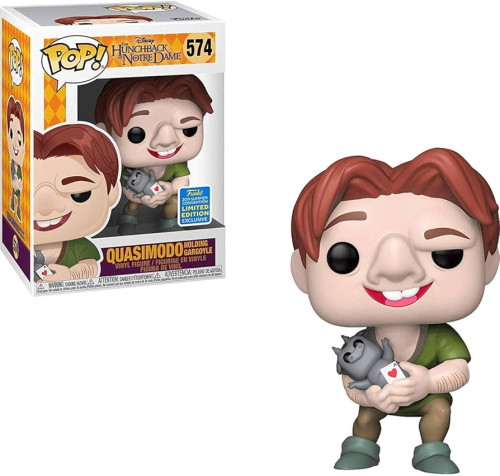  Funko Pop Quasimodo Holding Gargoyle 574 Limited Edition Exclusive 2019 Summer Convention #574 - Produto Original
