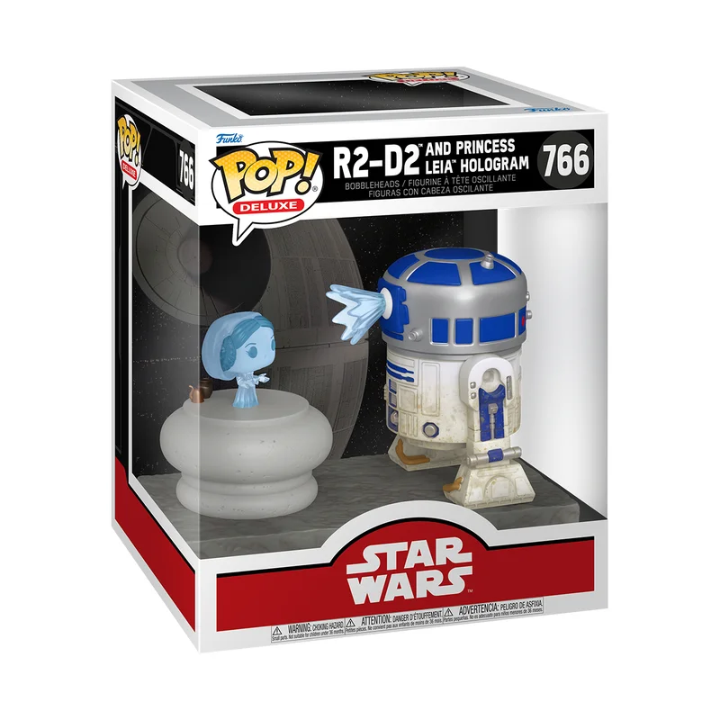 Funko Pop R2-D2 And Princess Leia Hologram-Star Wars-766