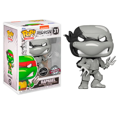 Funko Pop Raphael (Chase) (Black & White) As Tartarugas Ninjas #31 - Produto Original