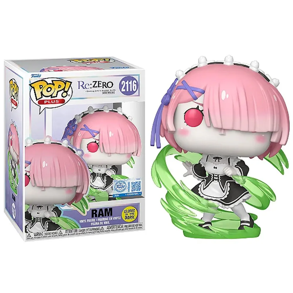 Funko Pop Re:Zero Ram Glow in the dark 2116 [Chalice Collectibles Exclusive] Re:Zero #2116 - Produto Original