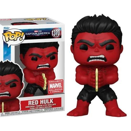 Funko Pop Red Hulk #1370 - Exclusive Marvel Collector Corps-Marvel Studios - Captain America Brave New World-1370