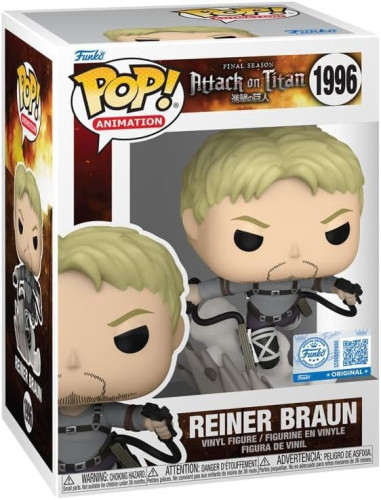 Funko Pop Reiner 1996 Attack On Titan #1996 - Produto Original