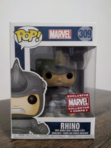Funko Pop Rhino (exclusivo Collector Corps)-Marvel-309