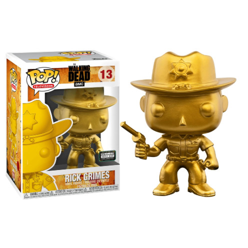 Funko Pop Rick Grimes (Gold) Supply Drop The Walking Dead #13 - Produto Original