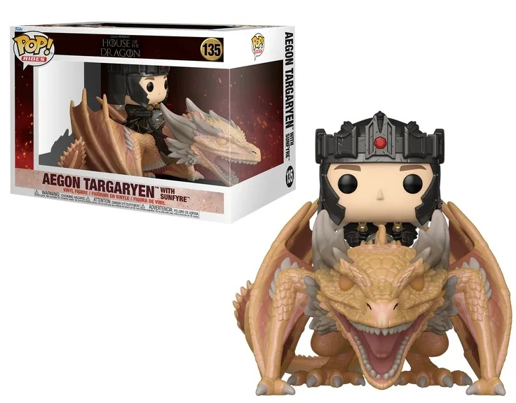 Funko Pop Rides Aegon Targaryen with Sunfyre-House Of The Dragon-135