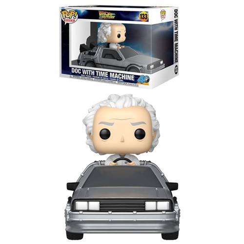 Funko Pop Rides Back to the Future 40th Anniversary Doc with Time Machine Deluxe De Volta Para O Futuro #133 - Produto Original