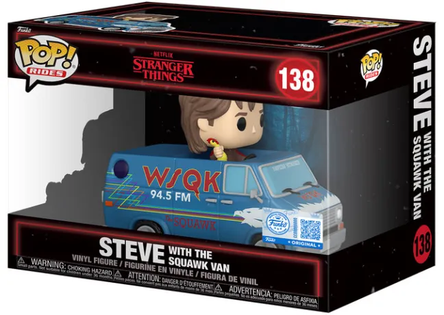 Funko Pop Rides Steve With The Squawk Van #138 Special Edition Stranger Things #138 - Produto Original