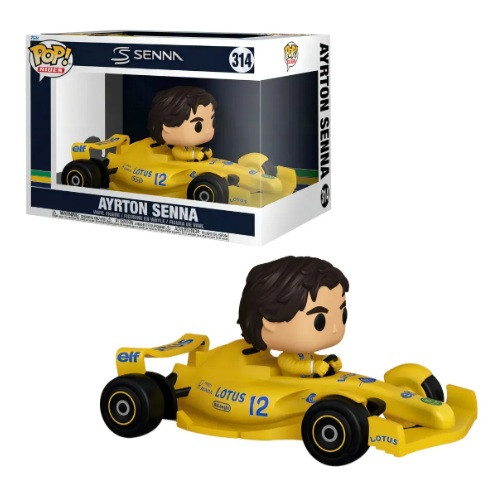 Funko Pop Rides Super Deluxe: Senna - Ayrton Senna (Lotus) Fórmula 1 #314 - Produto Original