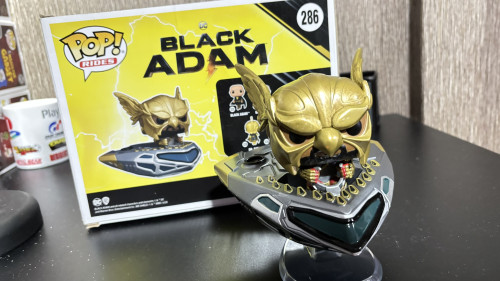 Funko Pop Black Adam Hawkcruser Rides Super Deluxe 286 - Black Adam - #286 FUNKO POP #286 - Produto Original