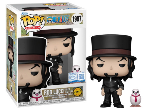 Funko Pop Rob Lucci Com Hattori Chase #1997 One Piece #1 - Produto Original