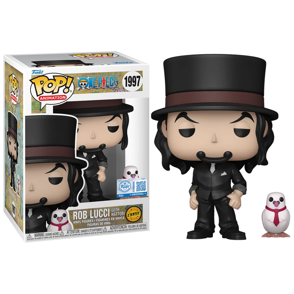 Funko Pop Rob Lucci With Hattori Chase (caixa Danificada)-One Piece-1997