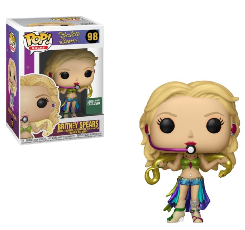 Funko Pop Britney Spears #98 - Versão Metallic - A Barnes & Noble Exclusive - Caixa com detalhes-Netflix - Stranger Things-98