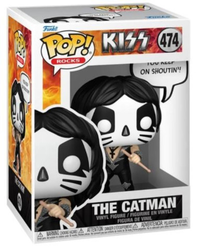 Funko Pop Rocks 474 - The Catman Rocks - KISS #474 - Produto Original