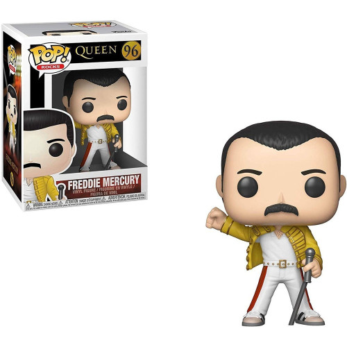 Funko Pop Rocks Queen Freddie Mercury Wembley 1986 96 Colecionável Música Rock Boneco-Rocks Queen-96