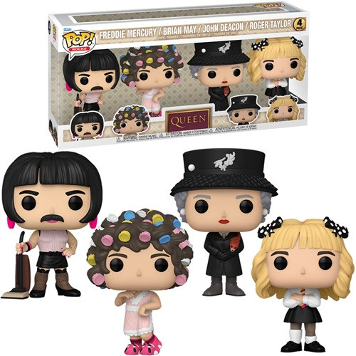 Funko Pop Rocks Queen I Want to Break Free 4-Pack Pop Rocks! #1 - Produto Original