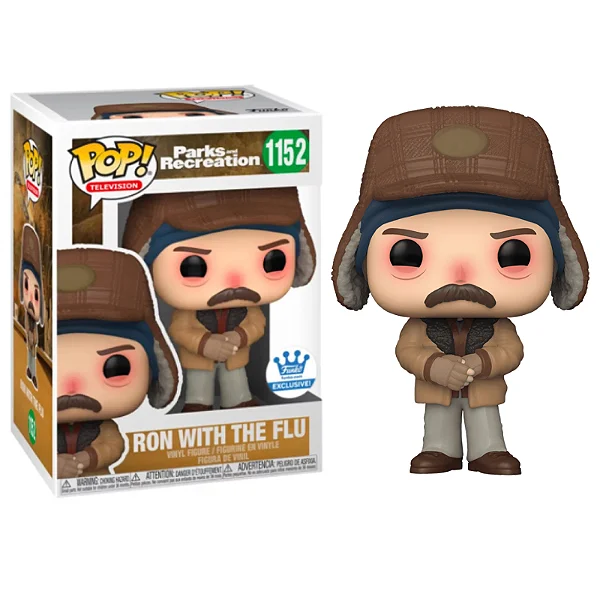 Funko Pop Ron with The Flu Funko Shop Exclusive-Parks And Recreation-1152